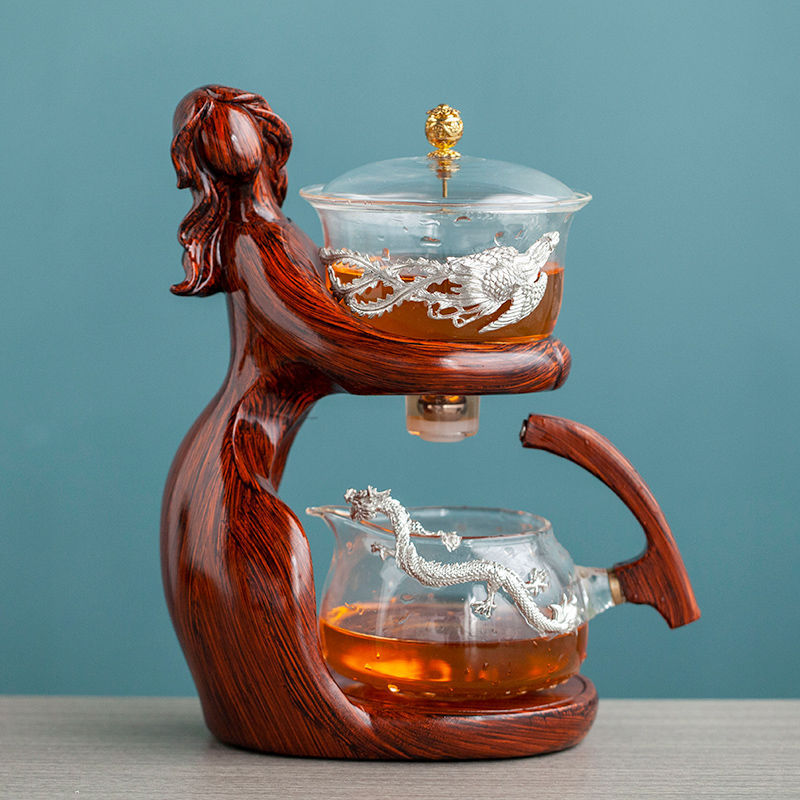 Elegant Lady Glass Tea Set