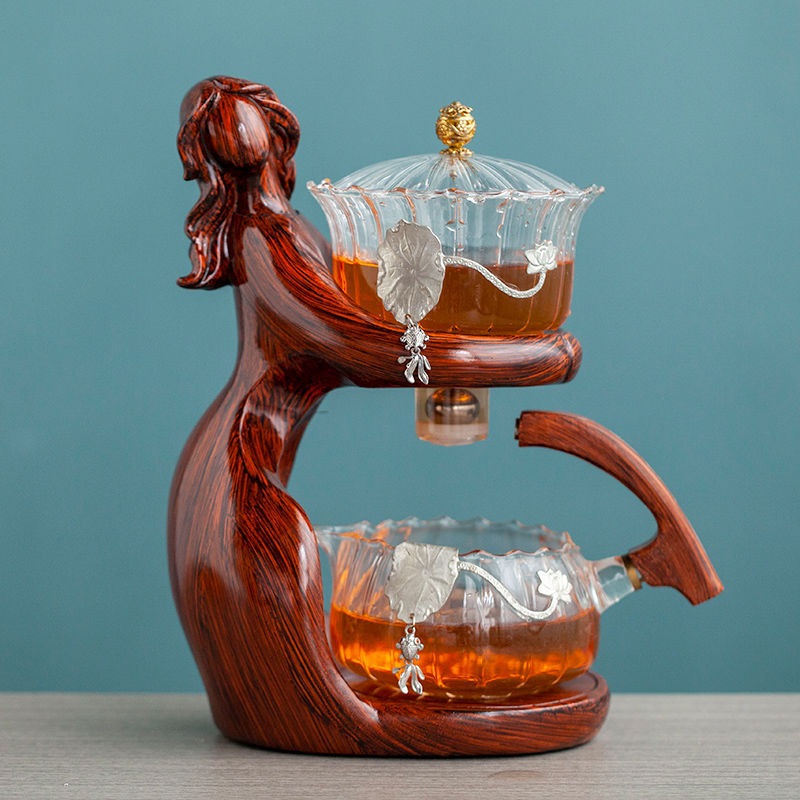 Elegant Lady Glass Tea Set