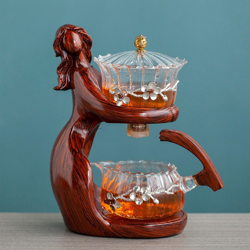 Elegant Lady Glass Tea Set