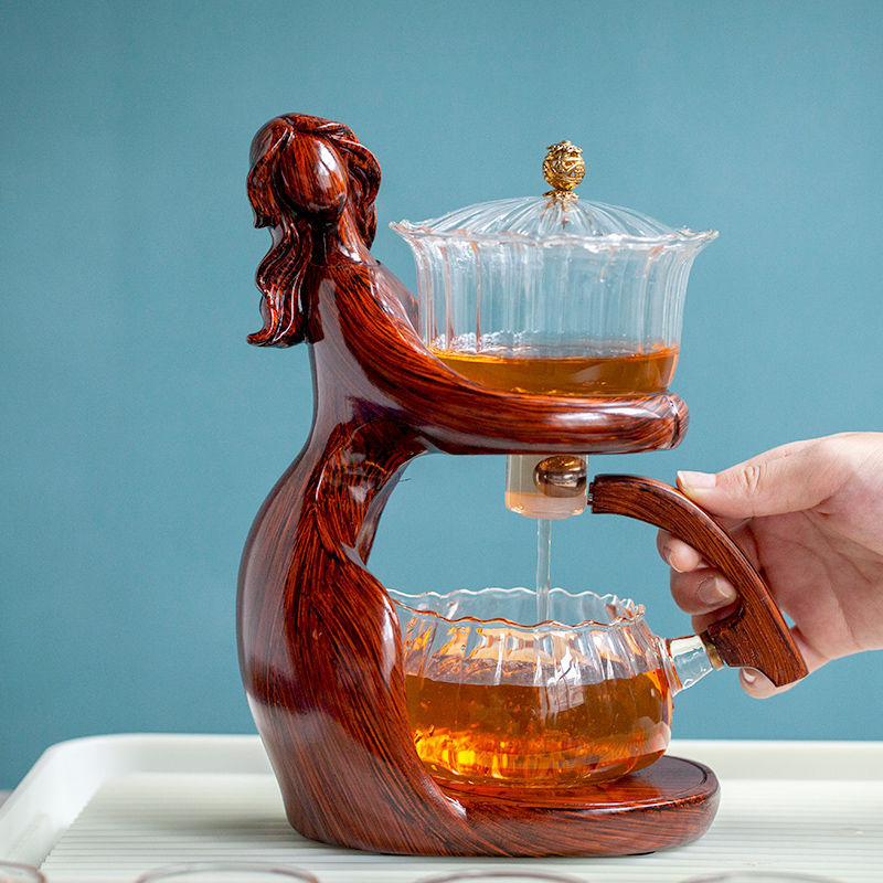 Elegant Lady Glass Tea Set