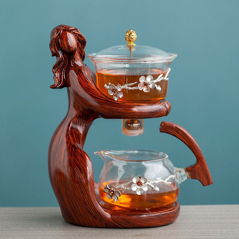 Elegant Lady Glass Tea Set