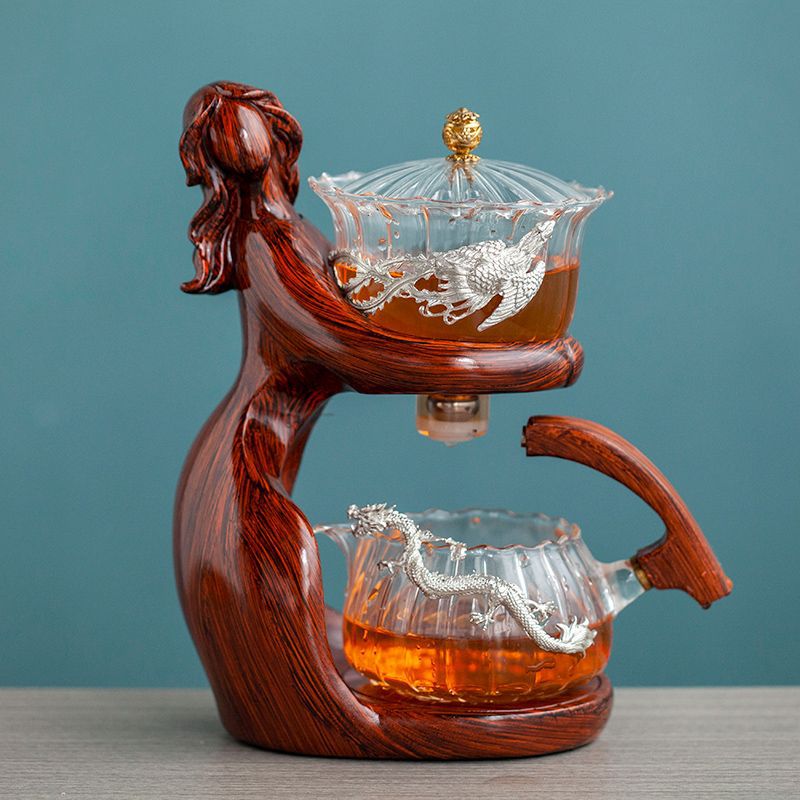 Elegant Lady Glass Tea Set