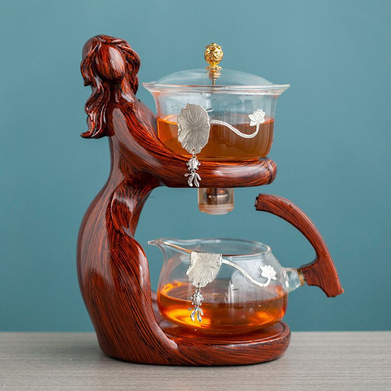 Elegant Lady Glass Tea Set