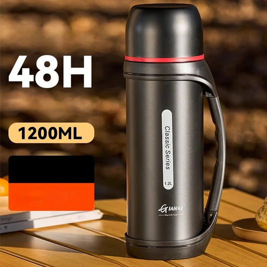 GIANXI 1.2L Outdoor Thermos – Portable Vacuum Insulated Kettle